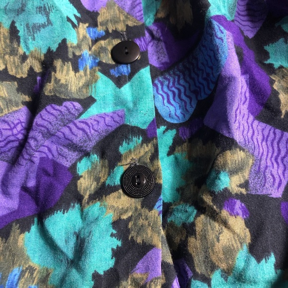 Vintage Abstract Floral Top - Picture 4 of 4